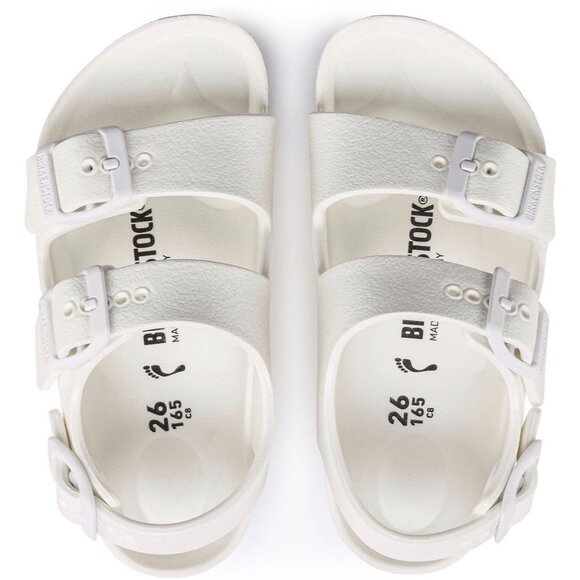 Birkenstock Milano EVA Kids Sandals White EU 27 US 9-9.5 Waterproof Lightweight - Picture 10 of 16